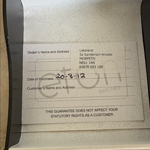 NWOT Eton Wristwatch Oval Dial Crystal Embellished in Box - Picture 10 of 10